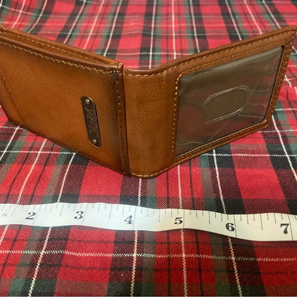 Levi's Tan/Brown Leather Card & Key Holder Wallet